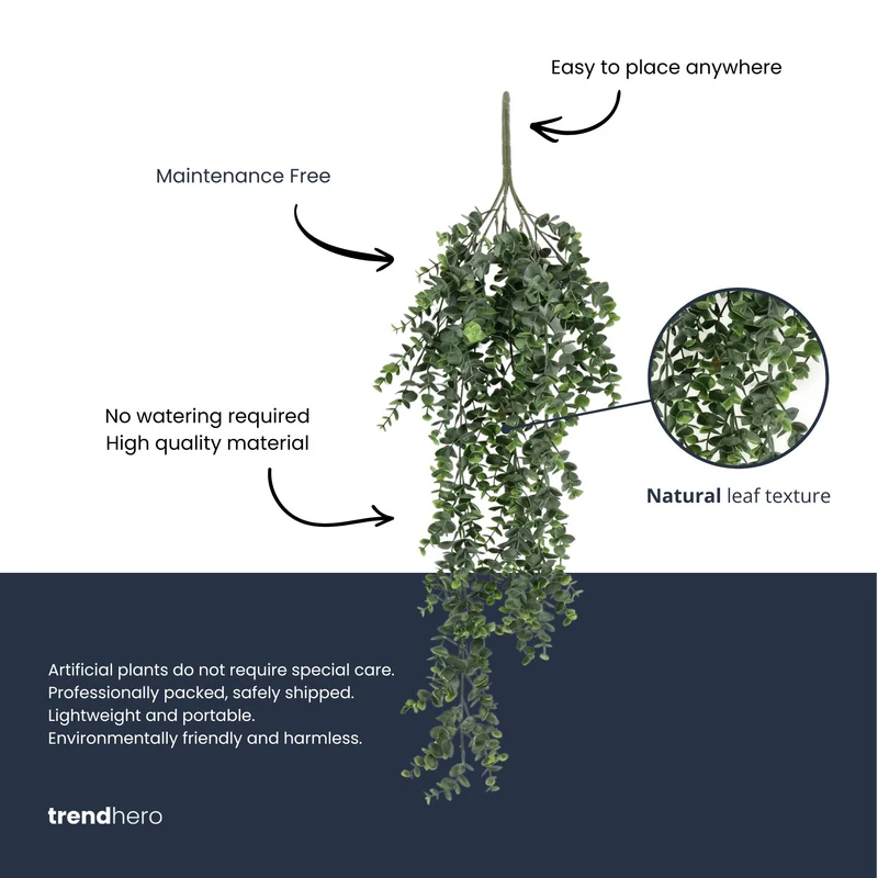 Artificial Eucalyptus - Hanging plant - 75 cm