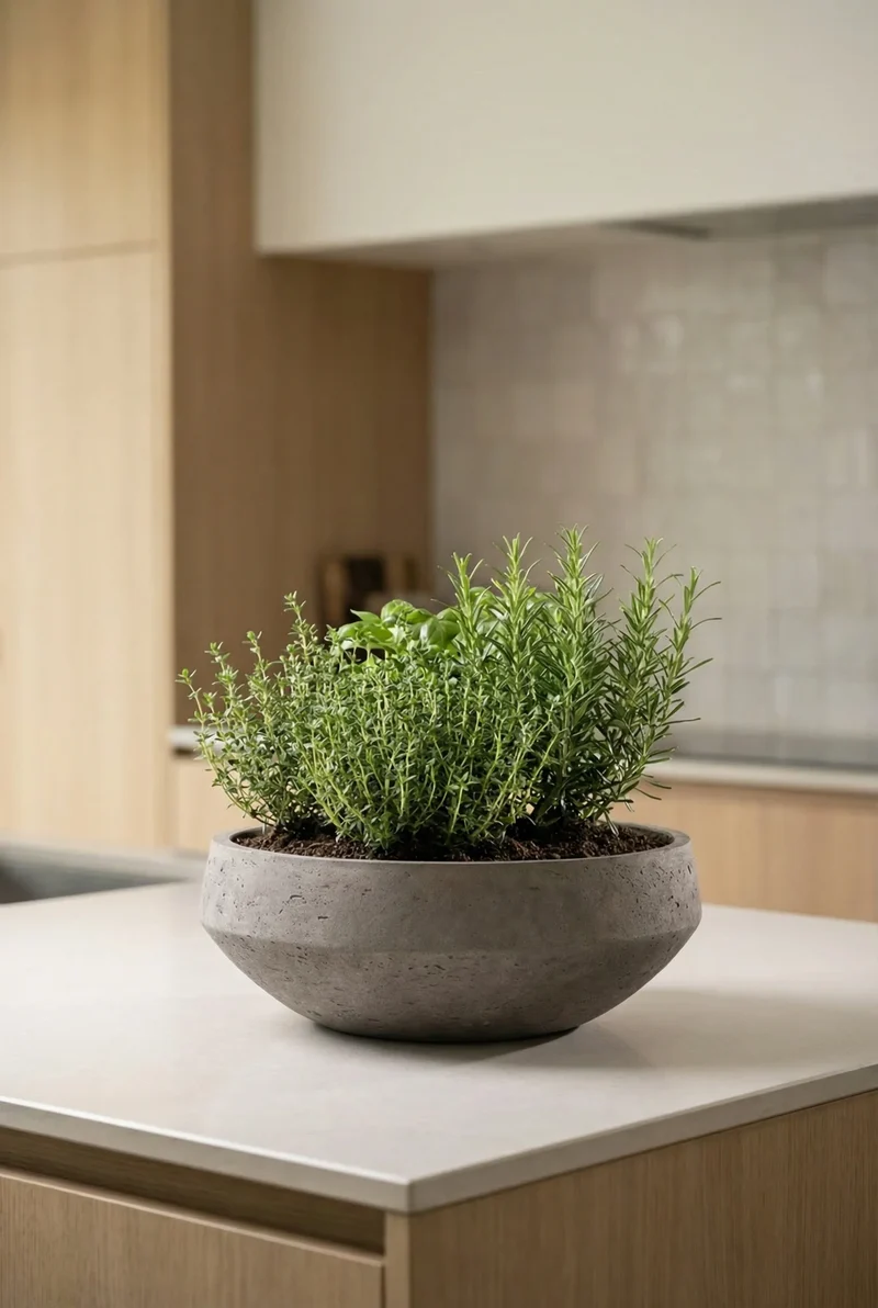 Vase Madu Mocha, wasserdicht aus glasfaserverstärktem Ton