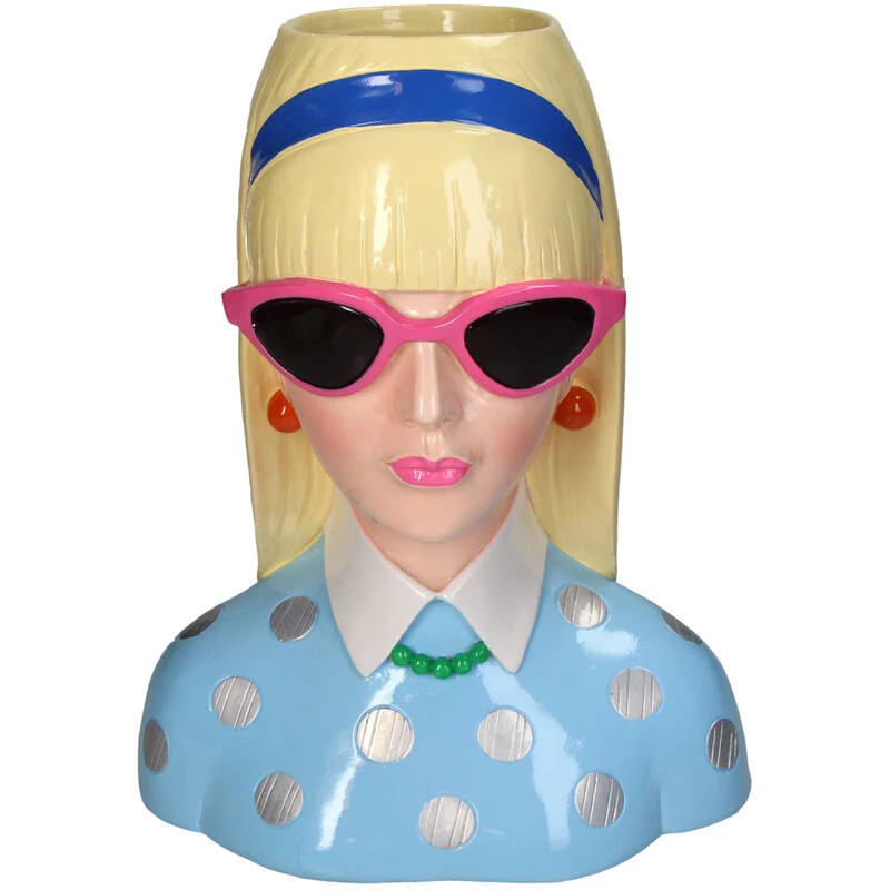 Vase Fashion Lady ‘Lyana’ 23x16x29cm - Waterproof - Decorative Vase/Pot