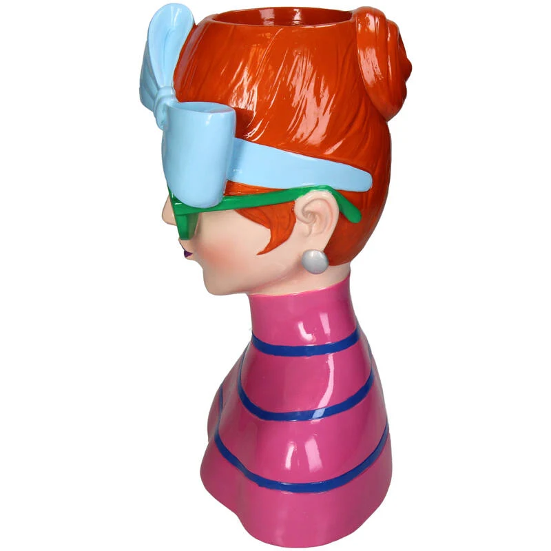 Vase Fashion Lady ‘Larissa’ 24x17x30cm - Waterproof - Decorative Vase/Pot