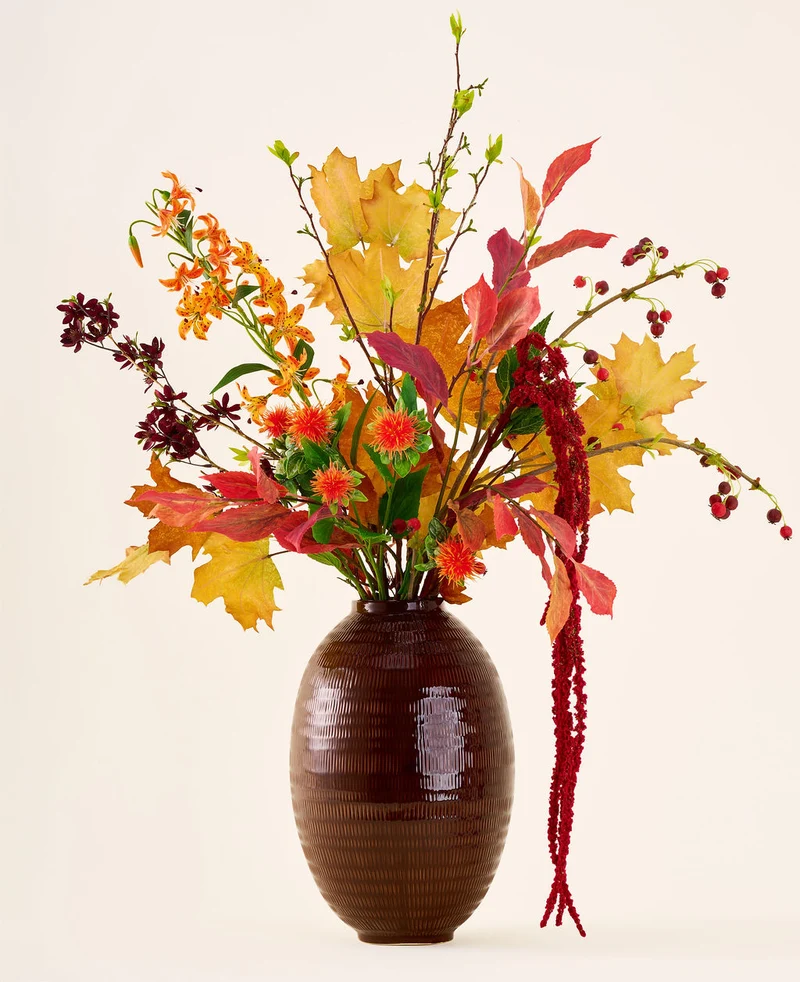 Zijden kunstbloemen boeket Rustic Glow