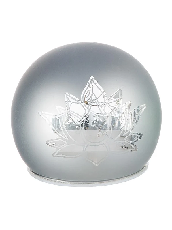 Gilde LED Kugel Lotus 2er Set Ø 10cm – Dekolicht mit Timer-Funktion