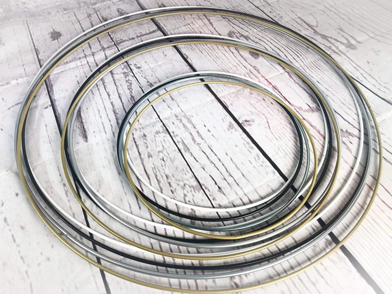 Trockenblumen Ring Deko – Eukalyptus Metallring langlebig