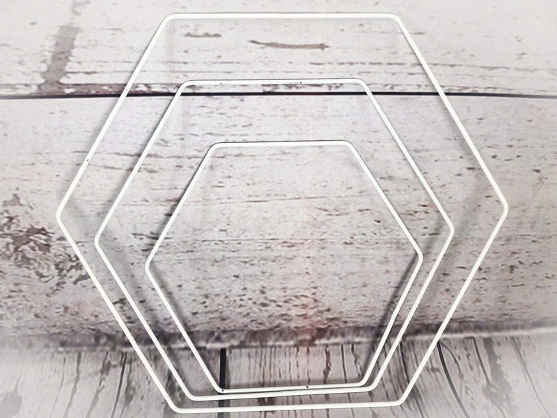 Eukalyptus Hexagon Wanddeko – Trockenblumen Metallring langlebig