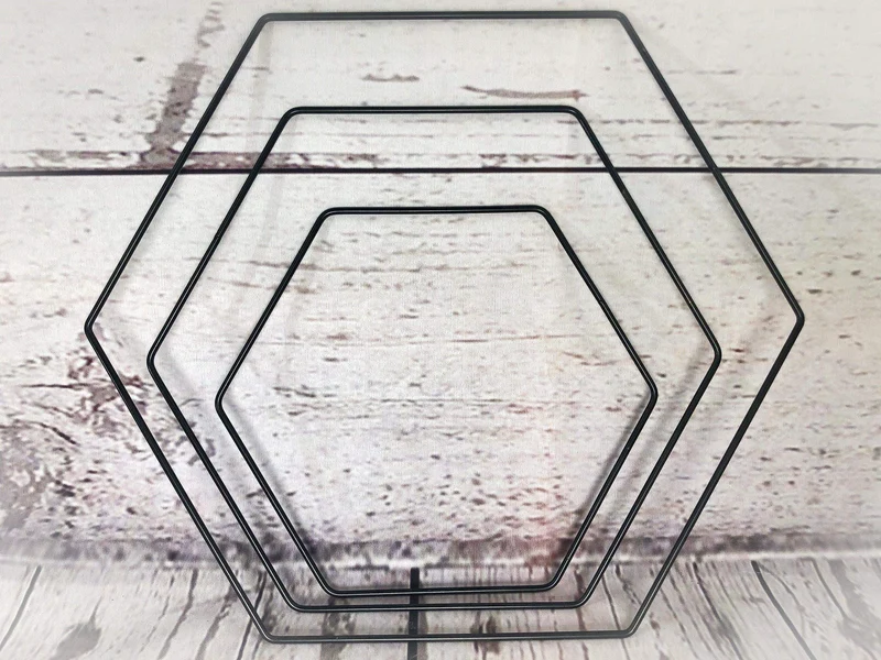 Eukalyptus Hexagon Wanddeko – Trockenblumen Metallring langlebig