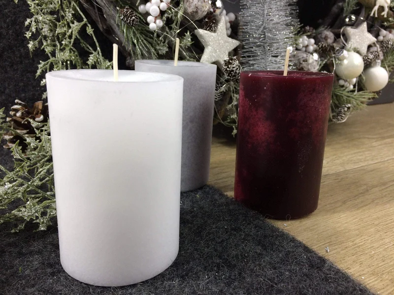 Ersatzkerzen für Adventskranz – Stumpenkerzen passend