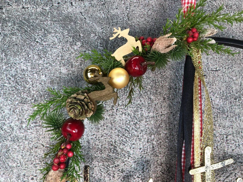 Fensterschmuck Ring Weihnachten – moderner Fensterring mit LED