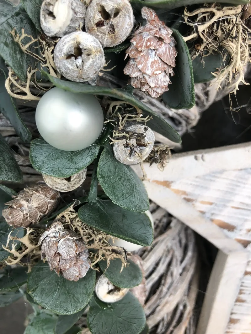 Weihnachtskranz Eukalyptus – Türkranz Weihnachten modern
