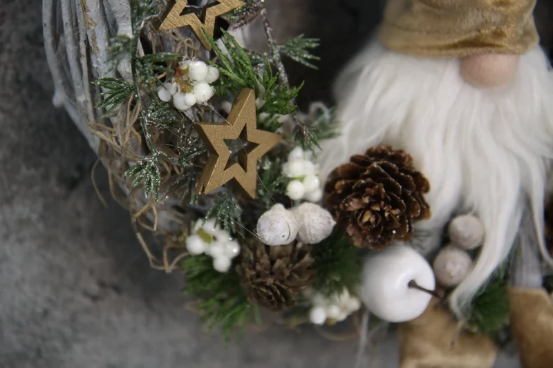 Türkranz Wichtel Weihnachten Tanne – mehrjährig stimmungsvoll