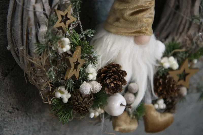 Türkranz Wichtel Weihnachten Tanne – mehrjährig stimmungsvoll