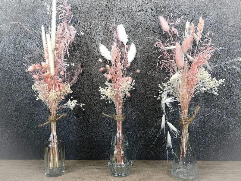 Strauß Trockenblumen Eukalyptus Vase – natürliche Innenraumdeko