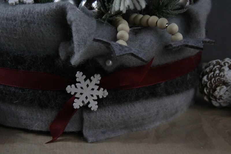 Adventskranz rund stilvoll – mehrjährig handgefertigt festlich