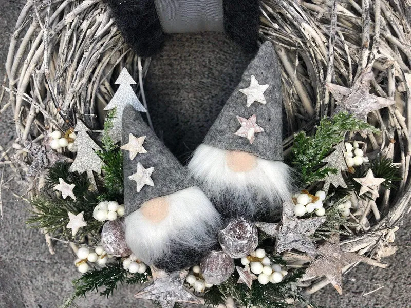 Türkranz Weihnachten handgefertigt Wichtel – langlebig stilvoll