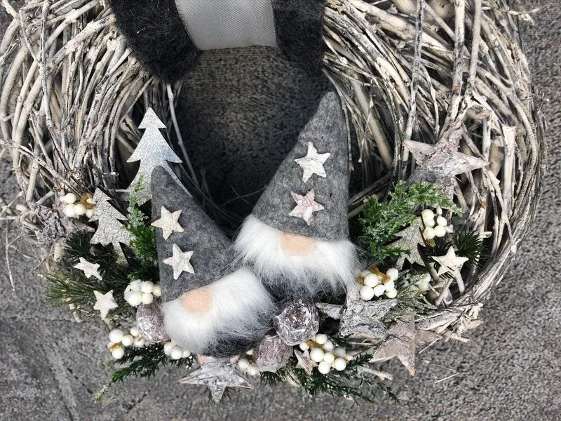 Türkranz Weihnachten handgefertigt Wichtel – langlebig stilvoll