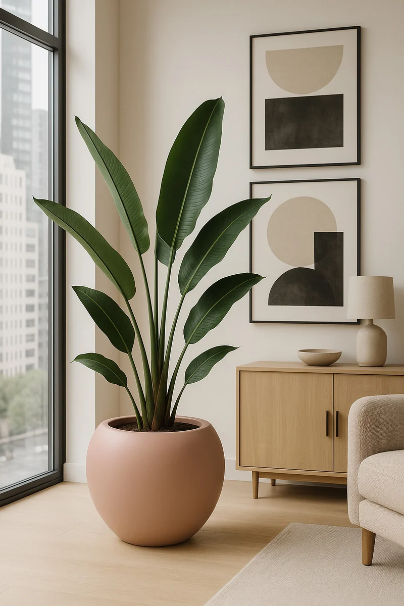 Blumentopf Stream Puderrosa aus Fiberglas