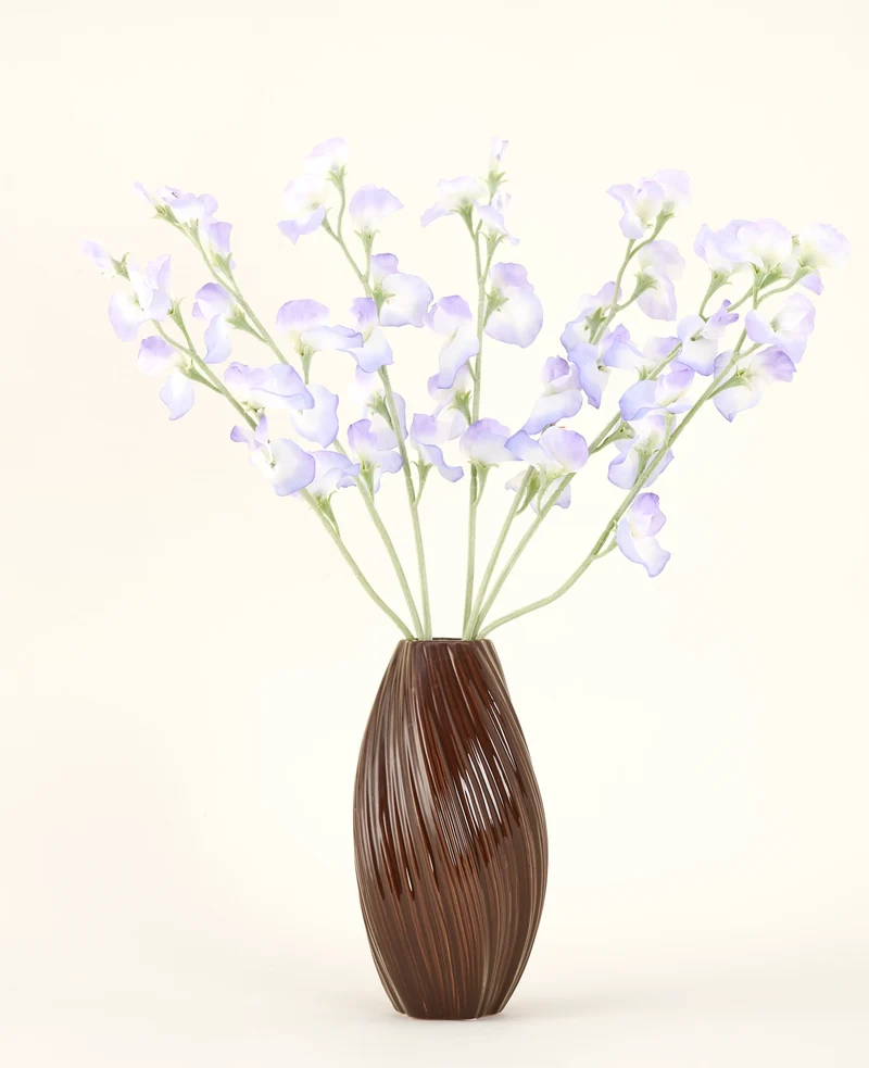 Zijden kunstbloemen boeket Erwt lavendel