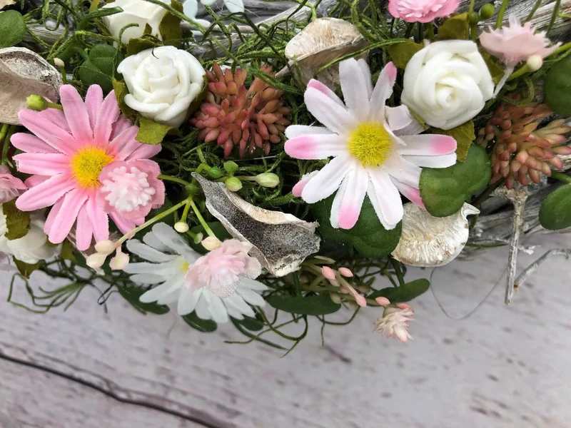 Frühlingskranz Türkranz Kirschblüten Fee – ganzjährig Seidenblumen modern