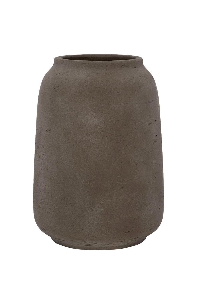 Vase Mahir Mocha, wasserdicht aus glasfaserverstärktem Ton
