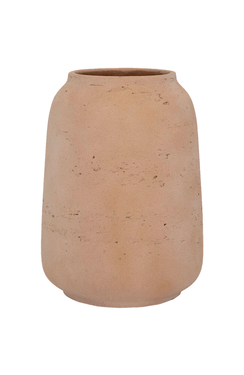Vase Mahir Terrakotta, wasserdicht aus glasfaserverstärktem Ton
