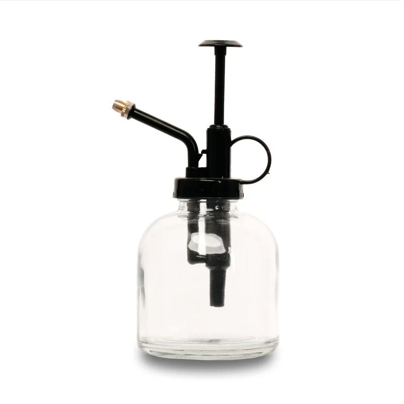 Plant mister - Waterer - Glass Gardening Sprinkler - Clear Glass - ↑ 16 cm