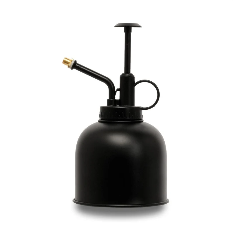 Plant mister - Waterer - Stainless Steel Gardening Sprinkler - Matte Black - ↑ 15.5 cm