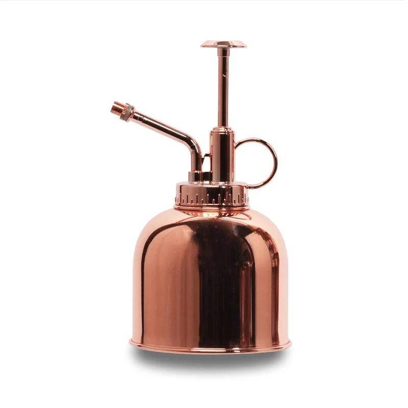 Plant mister - Waterer - Stainless Steel Gardening Sprinkler - Rose Gold - ↑ 15.5 cm