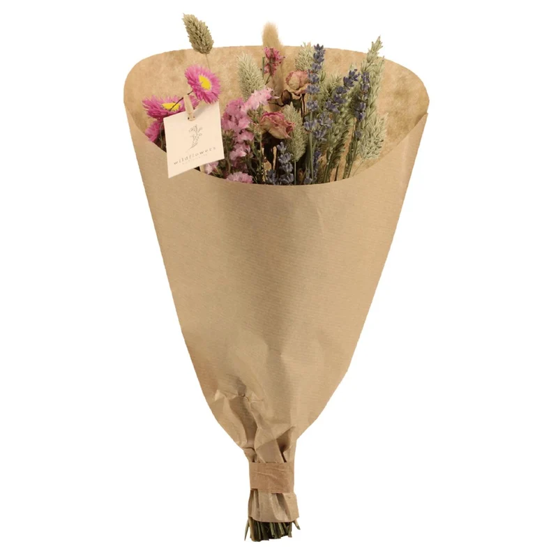 Dried flowers - Field Bouquet Pink - Dried bouquet - 35cm - Ø15