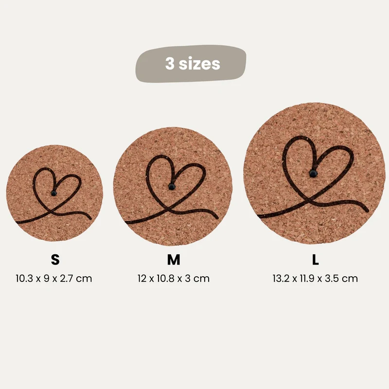 Engraved LED cork lid - 'LOVE' - Heart icon - Available in 3 sizes
