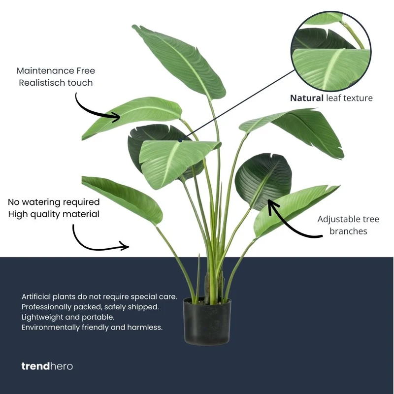Strelitzia 120 cm - Artificial plant