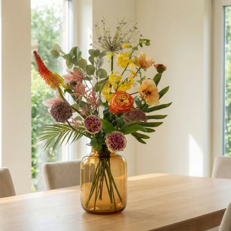 Artificial Flower Bouquet - Tropical Chic Deluxe - Real Touch - 13 Stems - ↑ 105 cm