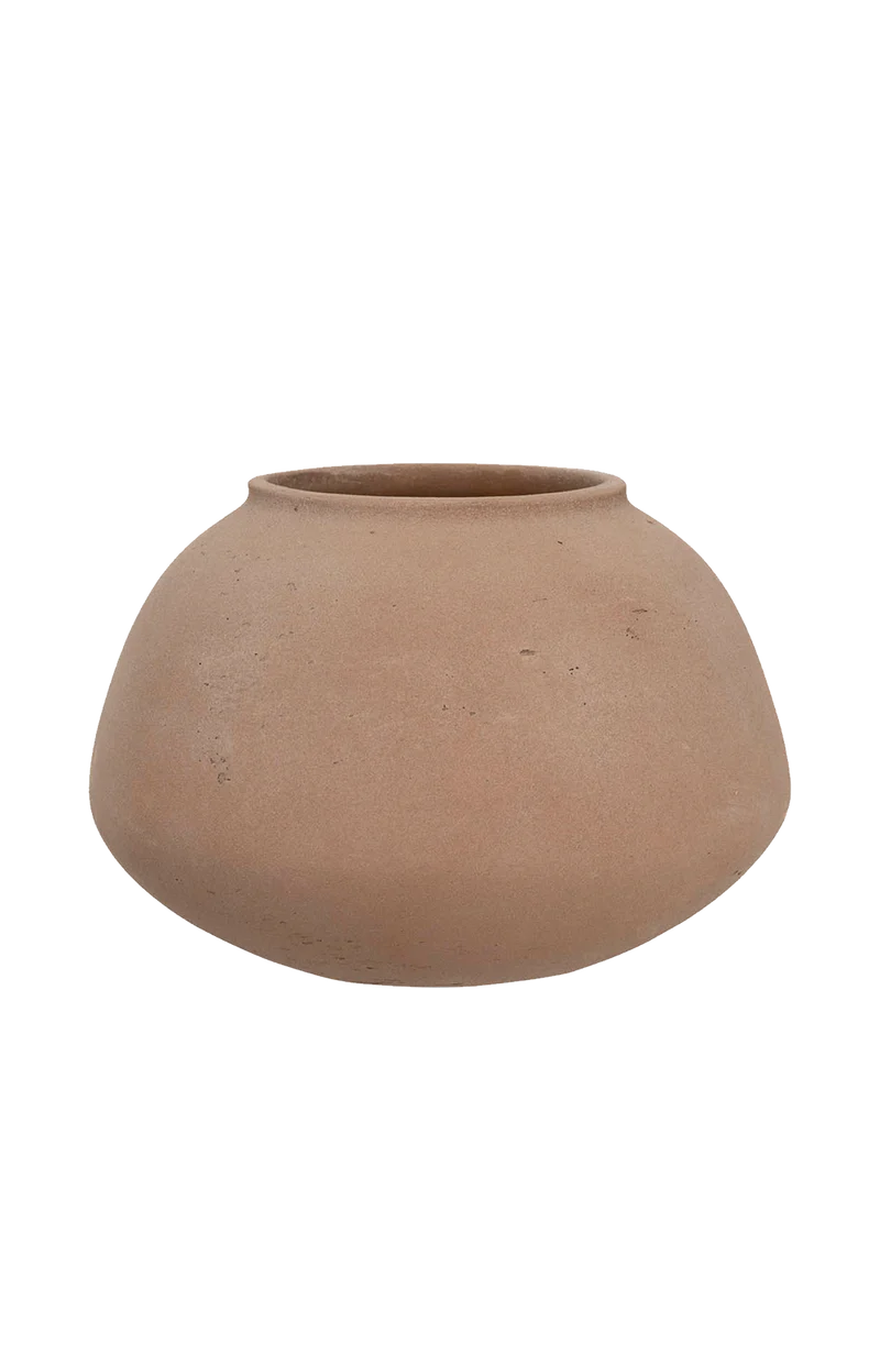 Vase Imara Terrakotta, wasserdicht aus glasfaserverstärktem Ton