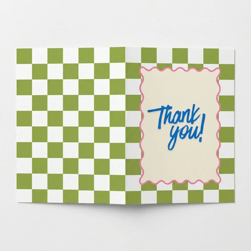 "Thank You" Greeting Card - A6 Folded - Add custom message