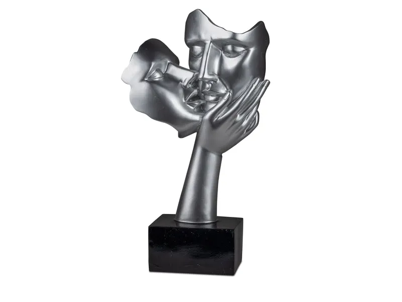 Skulptur "Liebespaar" auf Sockel H: 39cm
