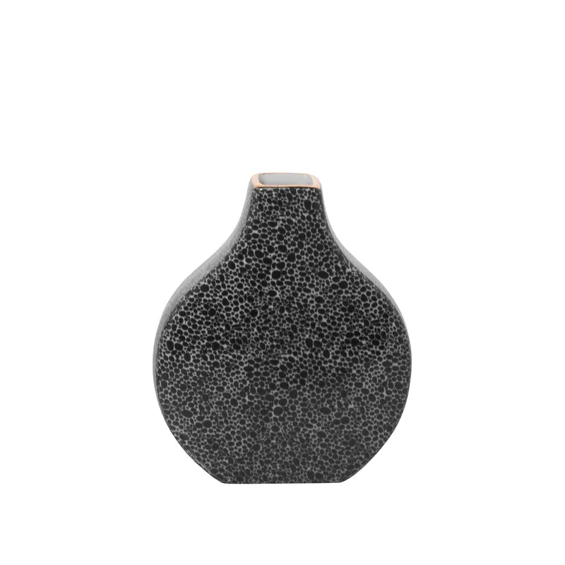 MINTA Vase schwarz-weiß
