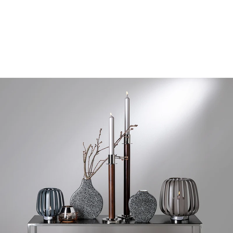 MINTA Vase schwarz-weiß