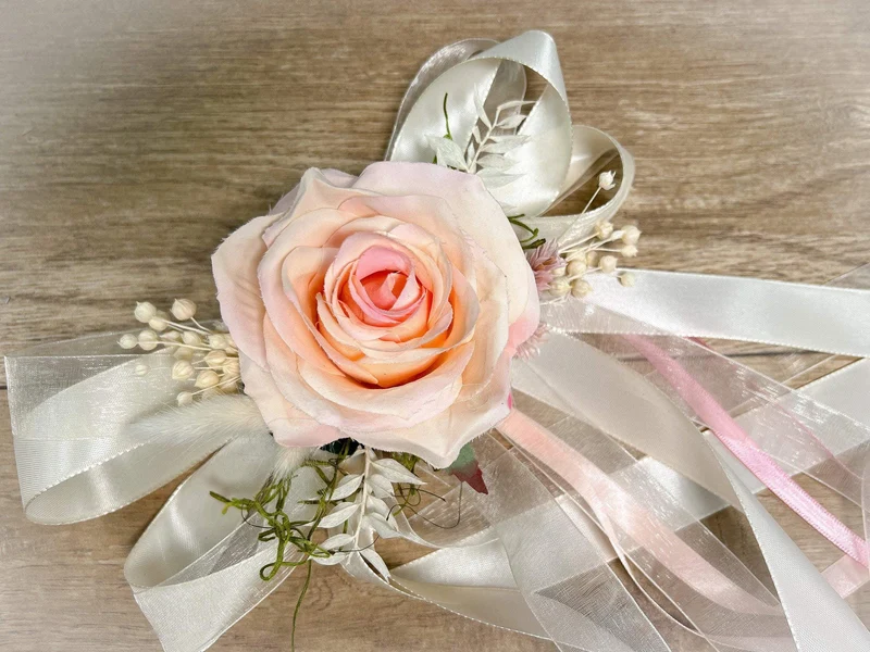 Hochzeit Schleifen Autoschmuck 2er Set – Seidenblumen langlebig