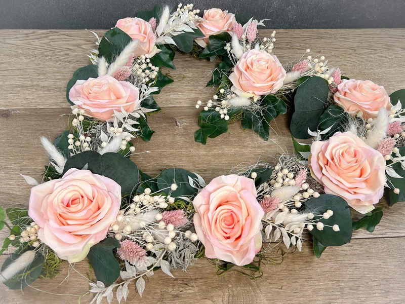 Hochzeit Schleifen Autoschmuck 2er Set – Seidenblumen langlebig