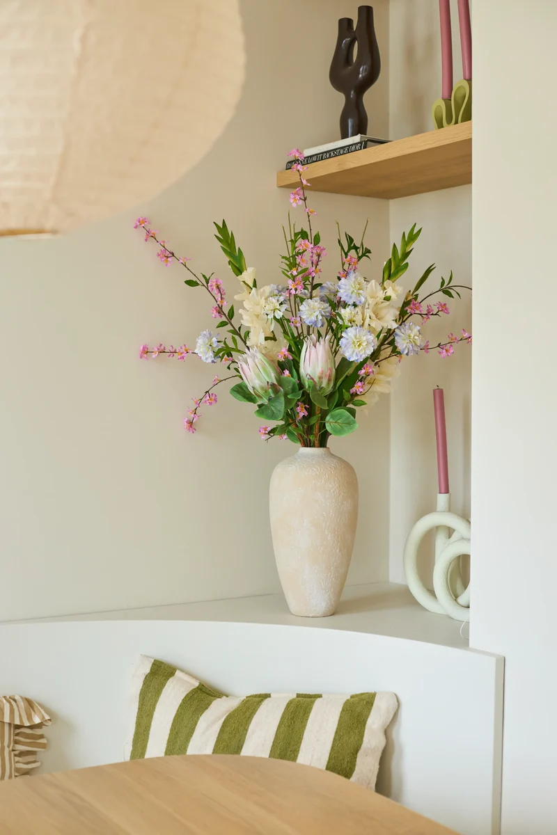 Zijden kunstbloemen boeket Lots of Love XL