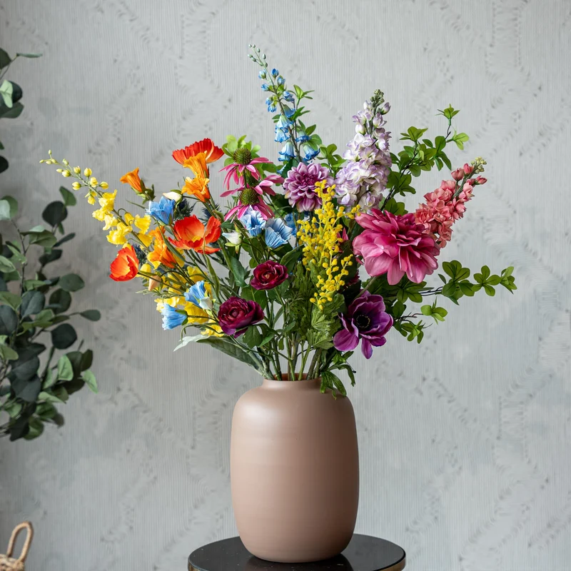 Artificial flower bouquet - Bold & Bright Deluxe - Real Touch - 16 stems - ↑ 85 cm