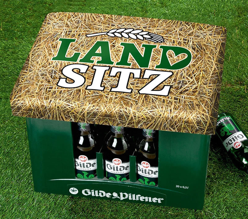 Sitzpolster für Getränkekisten, "Landsitz"