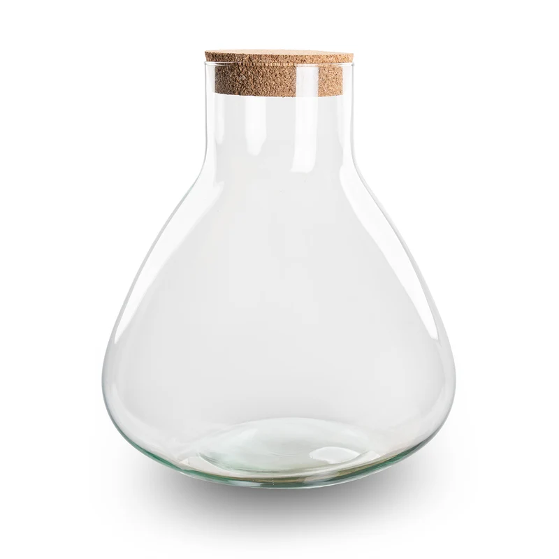 Terrarium bottle 'Sammie' with cork - Closed terrarium Ø 22.5 cm ↑ 27 cm