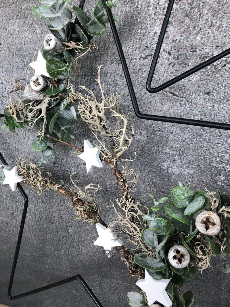 Fensterschmuck Stern Ring Weihnachten – 4 Größen & LED wählbar
