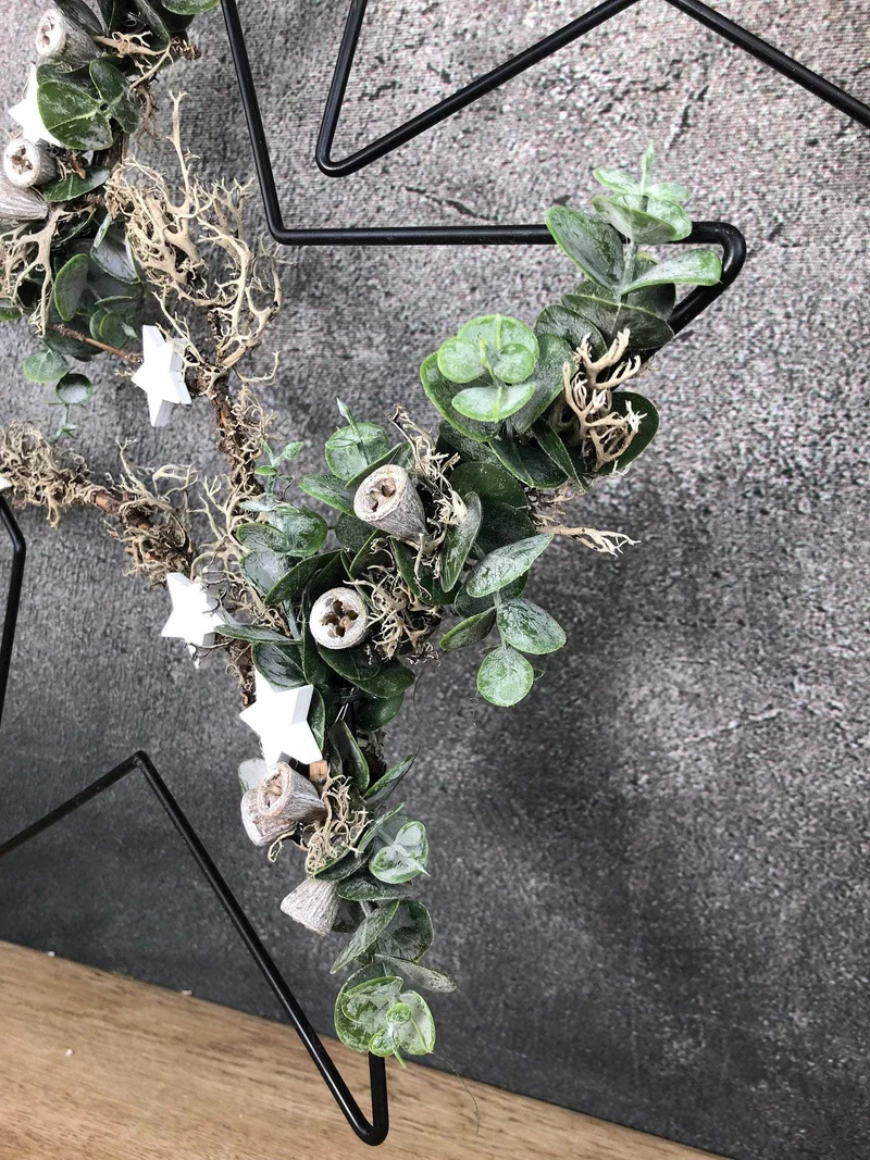Fensterschmuck Stern Ring Weihnachten – 4 Größen & LED wählbar