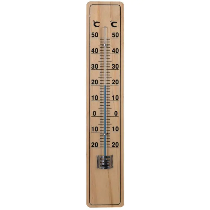 Hendrik Jan Outdoor Thermometer - Beech Wood - 20 cm