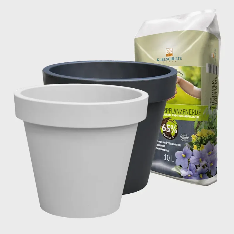 Pflanzkübel Outdoor 40cm mit Erde