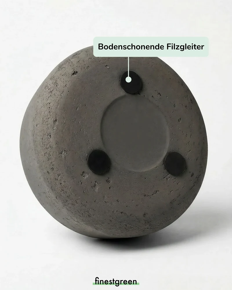 Pflanzschale Eileen Mocha aus glasfaserverstärktem Ton