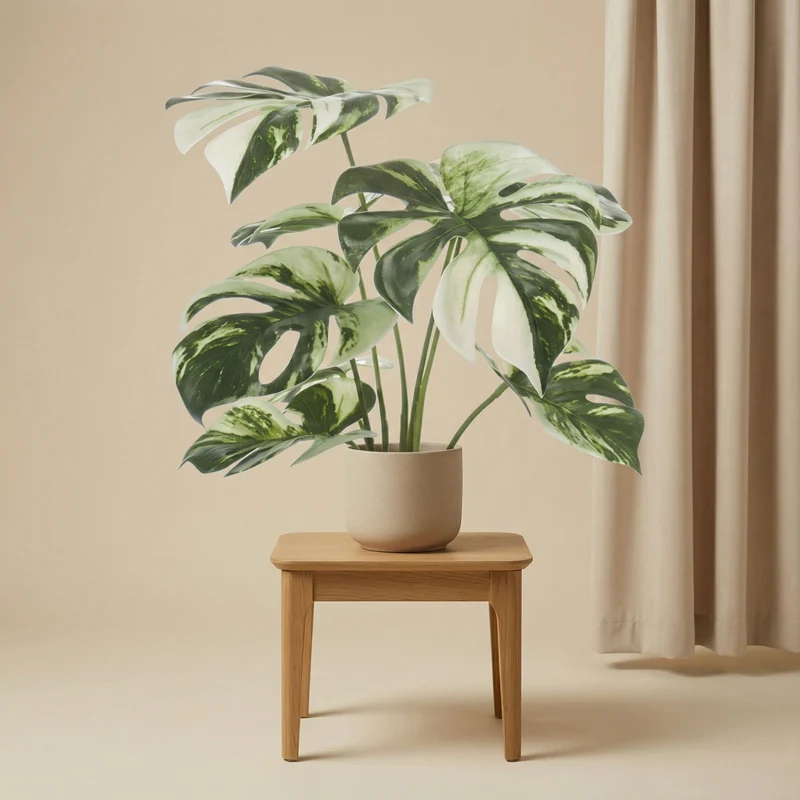 Monstera bush in pot 40cm - Artificial plant