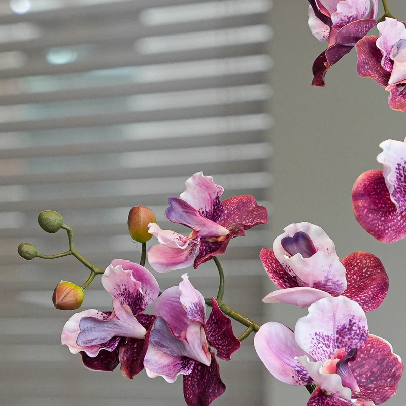 Artificial Orchid Vanda 60 cm - Old pink in pot - Artificial plant