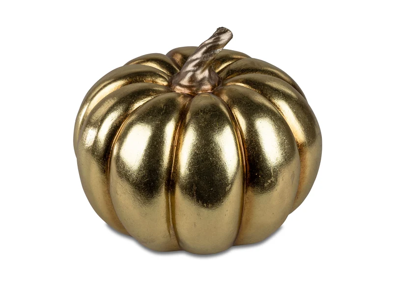 Deko-Kürbis 25cm Antik-Gold