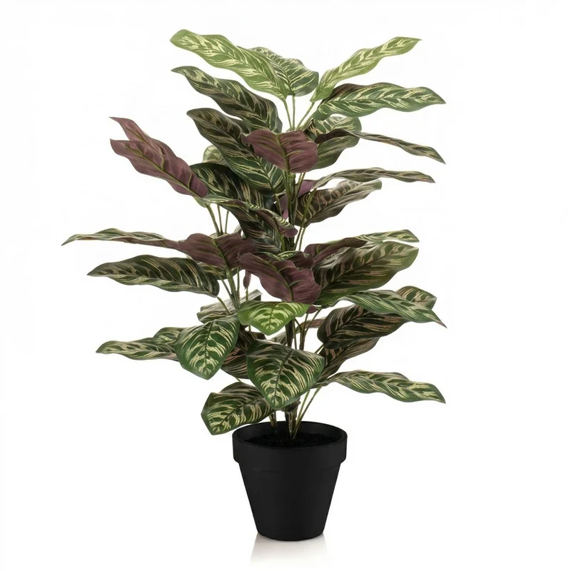 Calathea bush in pot - Artificial plant - 65 cm